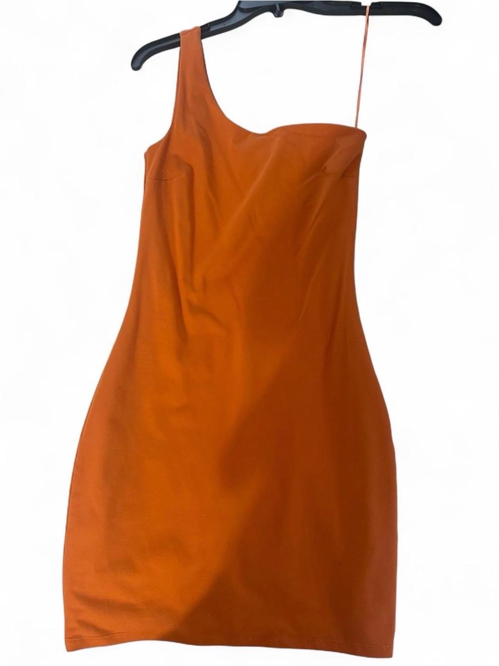 Rust Orange One-Shoulder Mini Dress SIZE XS / Dynamite